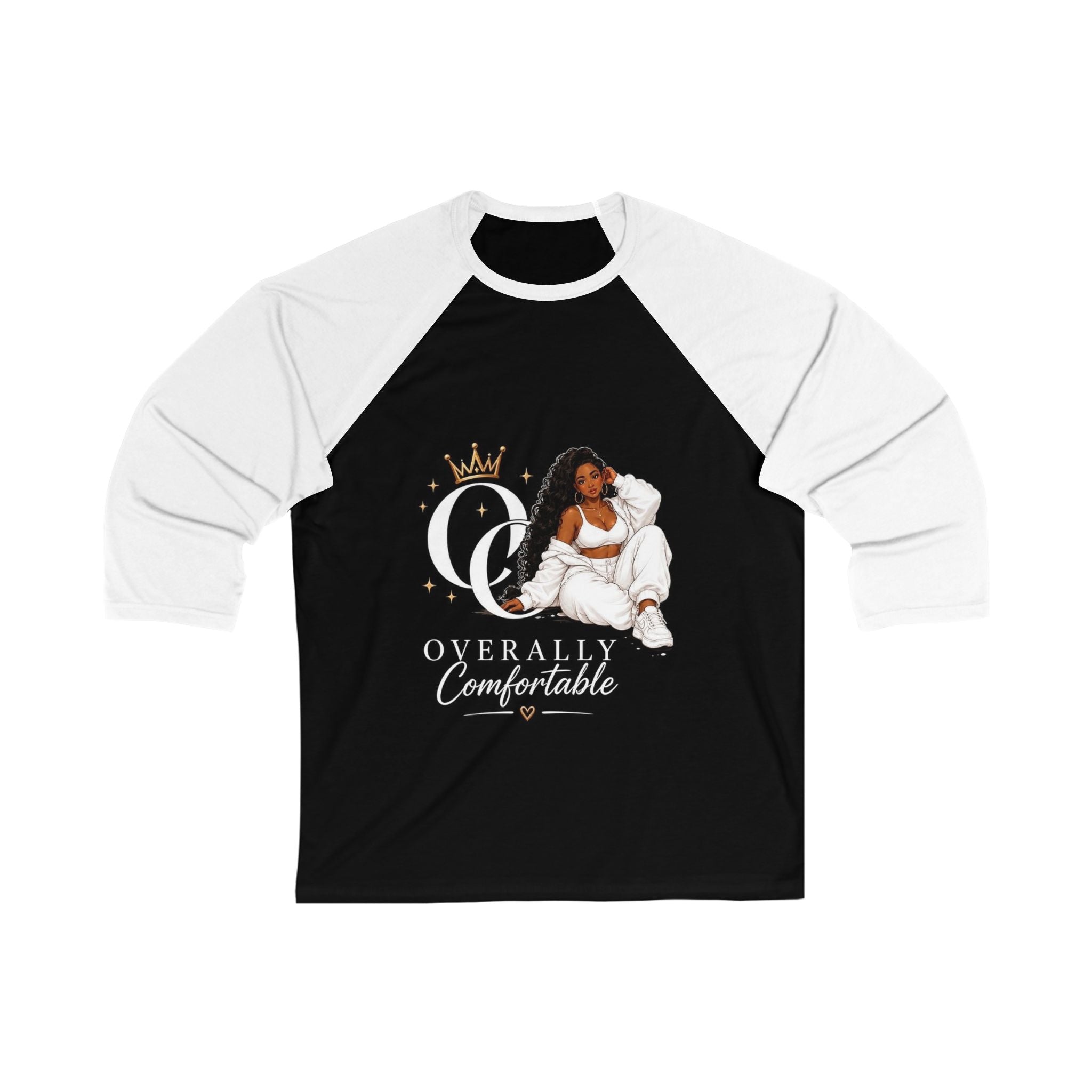 Unisex 3\4 Sleeve Baseball Tee